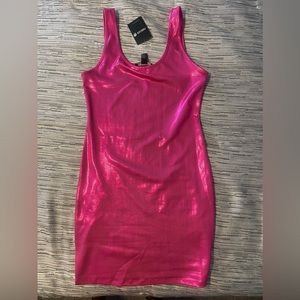 Pink metallic dress